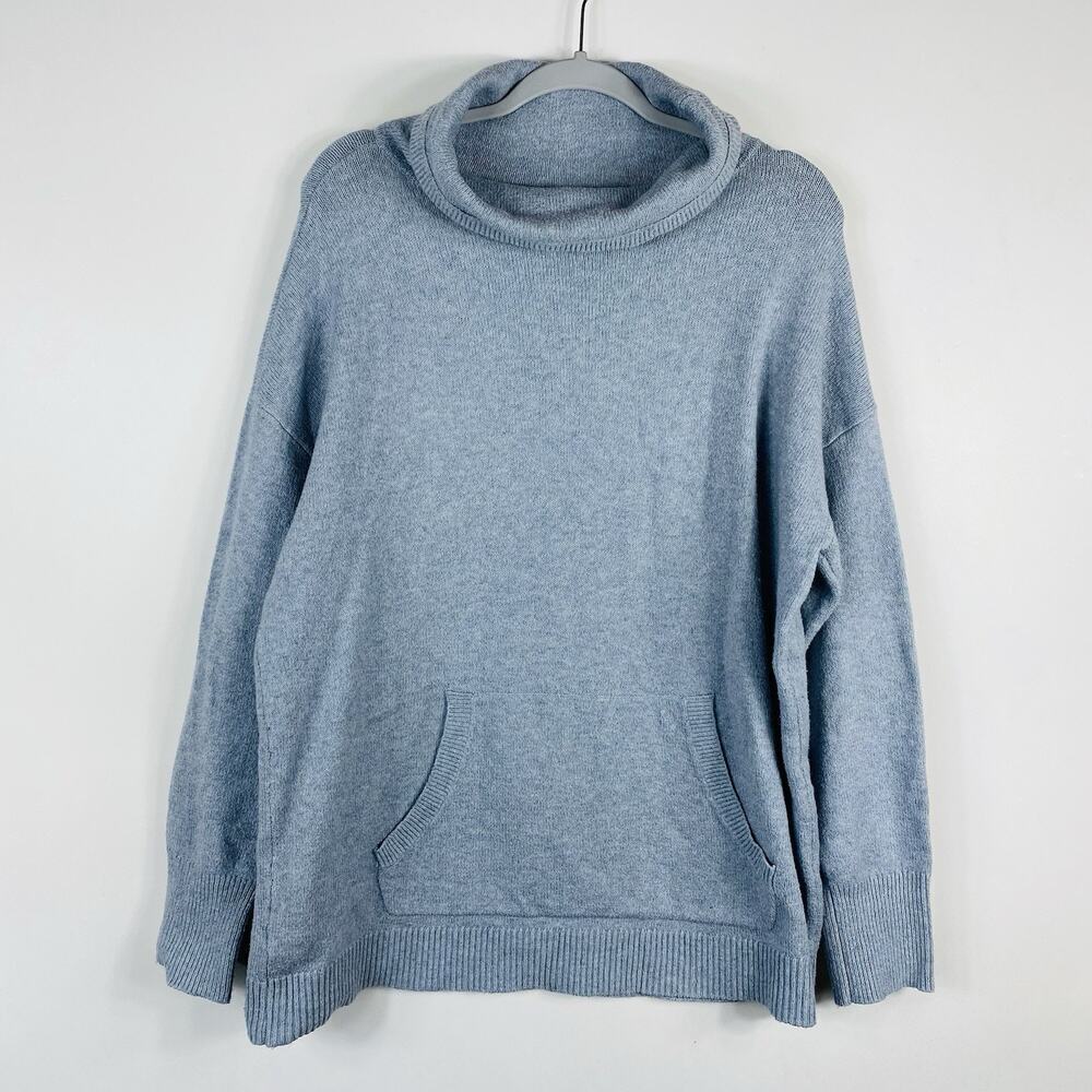 Ann Taylor LOFT Turtleneck Sweater XL Cotton Blend Pockets